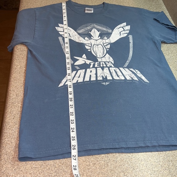 Vintage powder blue Team Harmony Pokémon Go shirt size Medium - Picture 7 of 13